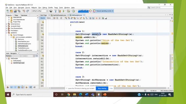 Set operation in Java by Prof Shikha Agrawal смотреть онлайн