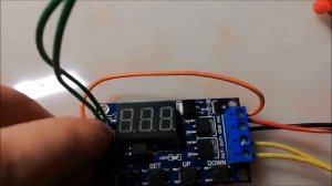 Подключение реле времени XY-J04 (очень кратко)