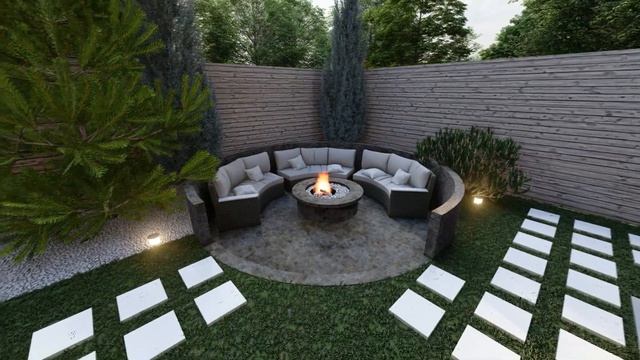 3D визуализация ландшафтного дизайна, пос.Донской | Green Land смотреть онлайн