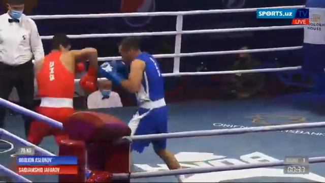 BOKS. FINAL. Obidjon Aslonov vs Saidjamshid Jafarov смотреть онлайн