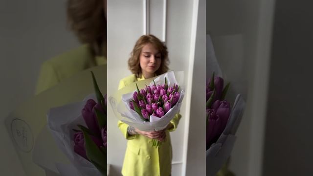 Букет из 25 тюльпанов "PERFECT" смотреть онлайн