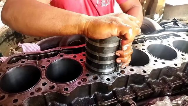 Paano mag setting ng piston w/ piston ring to liner | Fuso 6d16 Engine | Noel Cervantes смотреть онлайн