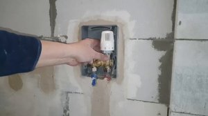 Монтаж унибокса для тёплого  пола  KOER KR.3001(RTL+T)