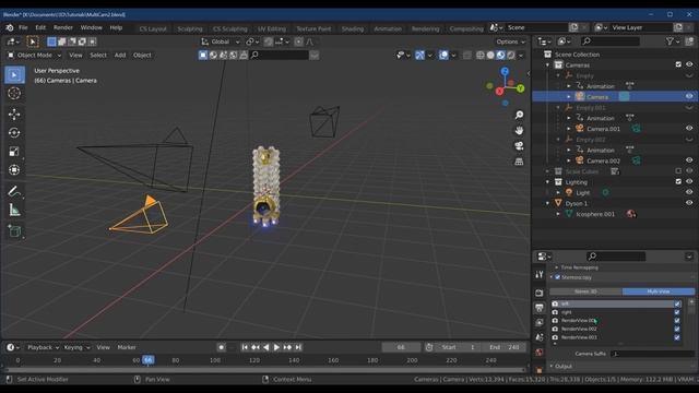 How to Setup Multi Camera Rendering in Blender Beginner Tutorial смотреть онлайн