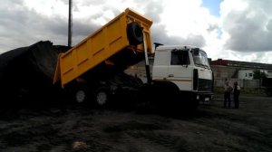 разгрузка МАЗ 5516