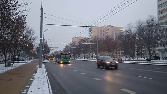 Бресткий автобус: конец ноября. Пошел первый снег!!! смотреть онлайн