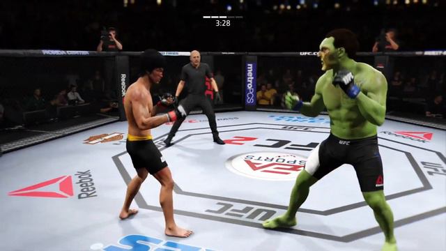 Bruce Lee vs. Bad Musk (EA sports UFC 2) смотреть онлайн