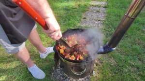Жаркое из Окорока с шампиньонами, в казане на костре! Это блюдо, не может быть не вкусным!!!