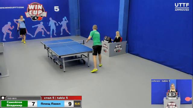 20:30 Самойлов Владимир 2-3 Плющ Павел стол 5 ЮГ-3 11.02.21 смотреть онлайн