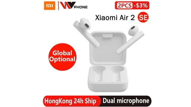 Xiao Mi Air 2 SE полностью Беспроводные стереонаушники Bluetooth наушники Mi AirDots Pro 2SE смотреть онлайн