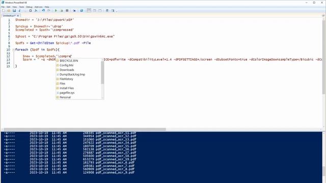 Reduce PDF Size on Multiple Documents with PowerShell and GhostScript смотреть онлайн