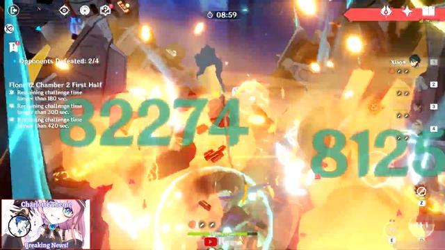 Xiao Hypercarry / Ayaka Furina Freeze Spiral Abyss 4.3 Floor 12 Genshin Impact смотреть онлайн