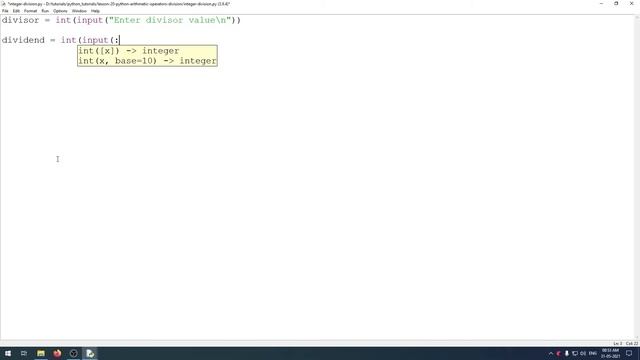 Python - Lesson - 20 - Arithmetic Operators - Division смотреть онлайн