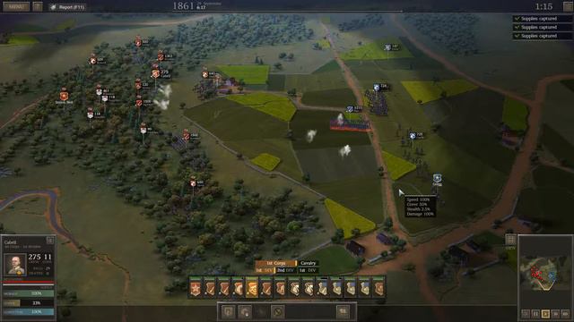Атака на конвой с припасами. Ultimate General: Civil War. Кампания за Конфедерацию #4 смотреть онлайн