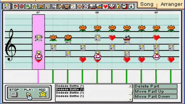 Mario Paint: King Dedede - Kirby's Super Star Stacker смотреть онлайн