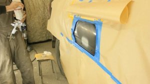 СКОЛ В ЦЕНТРЕ ДВЕРИ КРАСИМ В ПЕРЕХОД