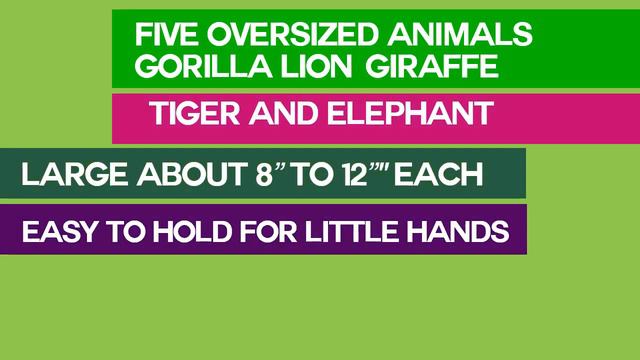 Learning Resources Jumbo Jungle Animals - Perfect Gift For Toddlers - Jumbo Jungle Animals Review смотреть онлайн