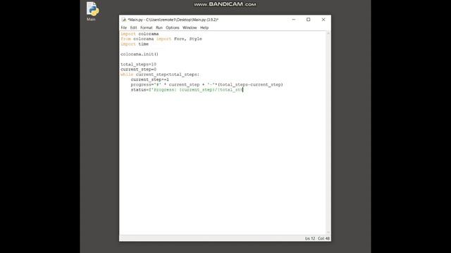 Python colorama - Creating a progress bar смотреть онлайн