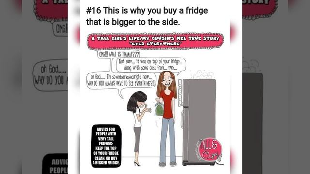 Artist Draw Comics About Her Life And The Struggles Of Being A Tall Girl/About Girls life problem смотреть онлайн