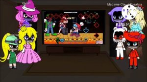 Female Mario characters reacting to Mario Madness
