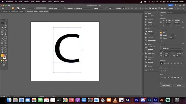 Adobe Illustrator 2023 - How To Add (And Edit) Gradients to Text смотреть онлайн