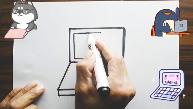 Bolalar uchun Kompiyuter rasm chizish /Drawing Computer for children /Рисование Компьютер для детей смотреть онлайн