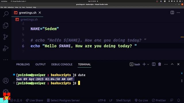 2. Bash Scripting || Variable Declaration in bash scripts, use of variables in echo command смотреть онлайн