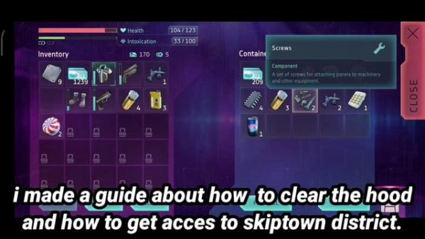 How To Gather Screws !! | Cyberika: Action Cyberpunk RPG "beginners guide" #12