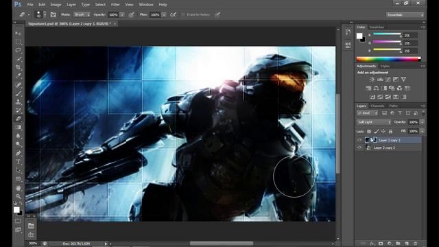 Tutorial Photoshop #5 Cum pui patratele pe o imagine смотреть онлайн