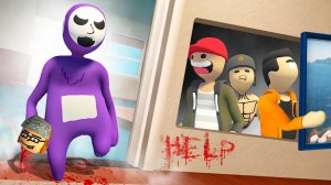 СЛЕНДИПУЗИК ИЩЕТ НАС! СПРЯТАЛИСЬ В СТРАШНОЙ НЫЧКЕ! УГАРНЫЕ ПЛАСТИЛИНОВЫЕ ПРЯТКИ В HUMAN FALL FLAT