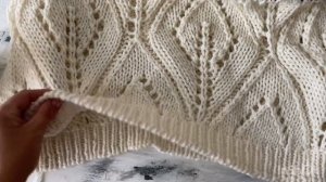 Вязовлог: жилет с крупными листьями по мотивам Брунелло Кучинелли! Скоро мк!