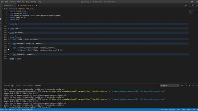 OpenGL with Python Tutorial 5 FPS Camera (deprecated) смотреть онлайн