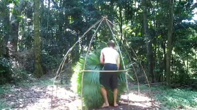Primitive Technology- Thatched Dome Hut