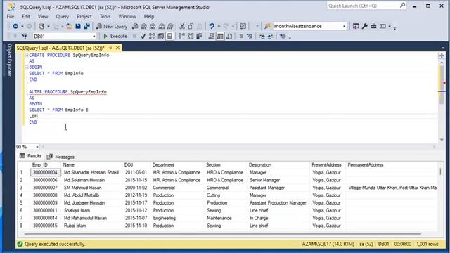 STORED PROCEDURE || MS SQL SERVER BANGLA TUTORIAL SERIES || PART-05 смотреть онлайн