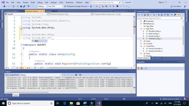 1.WEB API-7 Force Web API to output JSON response only1 смотреть онлайн