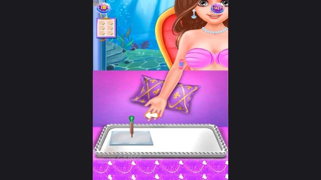 Play Fun Mermaid Princess Tail Doctor Kids Games Let's Help Mermaid has Human Body смотреть онлайн