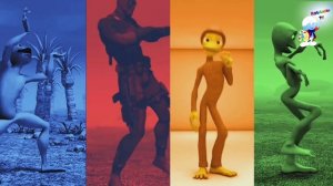 Челлендж на скорость DAME TU COSITA vs Patila vs DeadPool vs El Taiger НЕПРАВИЛЬНЫЙ ЦВЕТ Alien Dance