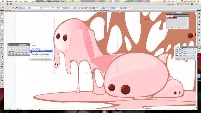 Speed Illustration Lil'Pepto Cute Monster Blob смотреть онлайн