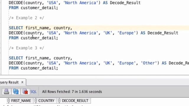 Oracle DECODE Function смотреть онлайн