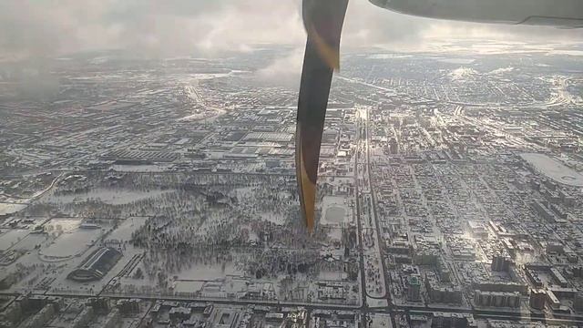 Стробоскопический эффект на взлете, Омск 24.02.2020 смотреть онлайн
