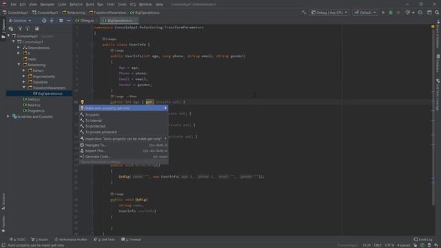 Rider Tutorial Ep3 - Refactoring смотреть онлайн