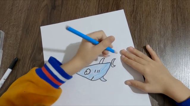 Как нарисовать акулу? Для детей 4-5 лет. смотреть онлайн