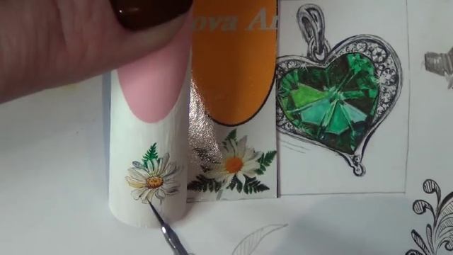 Рисуем реалистичную ромашку на ногтях/Дизайн ногтей/Маникюрный дизайн/Ромашка. смотреть онлайн