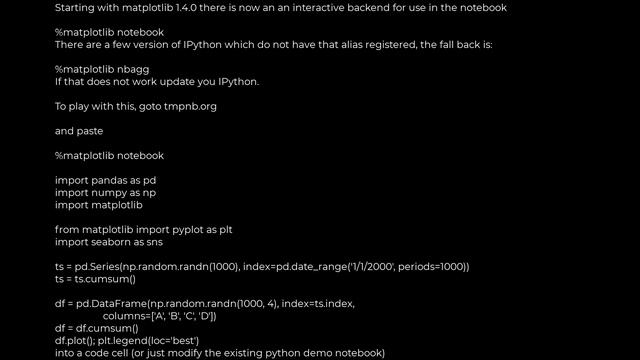 Python :How can I open the interactive matplotlib window in IPython notebook?(5solution) смотреть онлайн