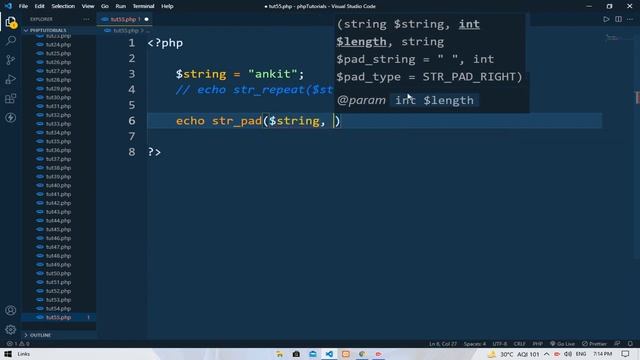 str_repeat & str_pad || PHP || EXCELLENT CODE WITH AJ смотреть онлайн