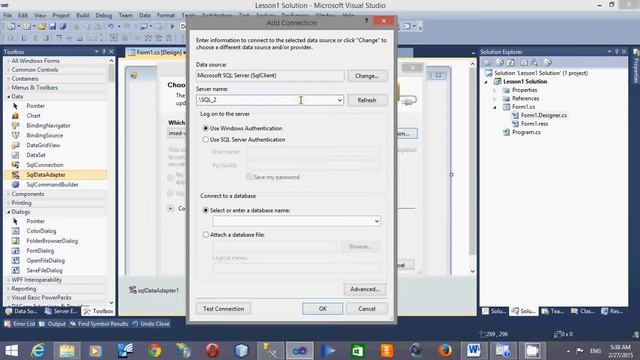 ADO.NET with SQL Server DB Lesson - Part 2 смотреть онлайн