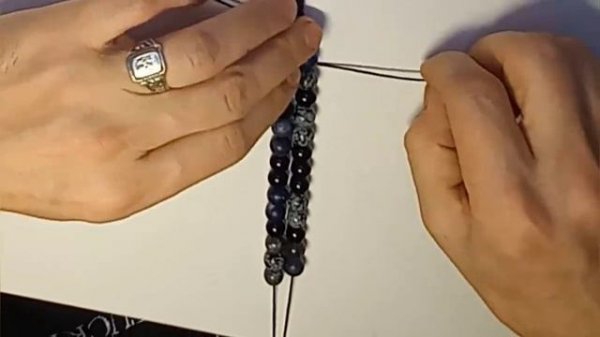 Браслет своими руками. Двойная шамбала. #DIY #браслет #своимируками