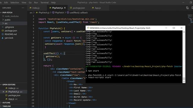 Show Millions of Record in a Table using React JS & PHP | Large Records display in React JS смотреть онлайн