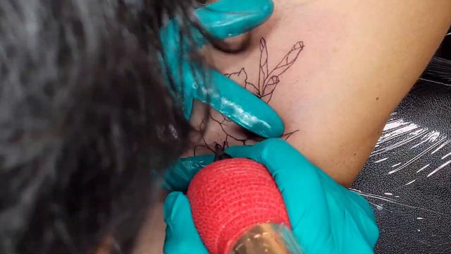 Gladiolus Flower Tattoo Timelapse смотреть онлайн