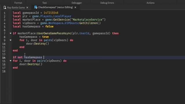 How to Make a VIP Gamepass/Ranked Door in ROBLOX Studio | ROBLOX Studio Scripting Tutorial смотреть онлайн